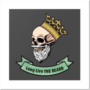 king beard skull Posters and Art